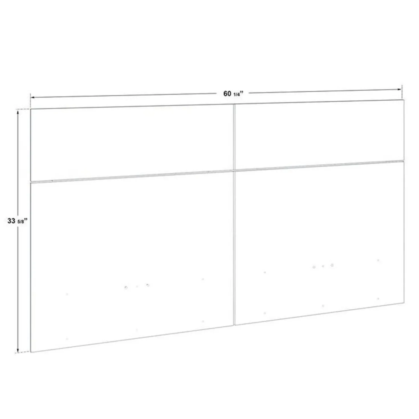 Panneaux avec 2 tables de chevet intégrées pour lits queen - taupe
