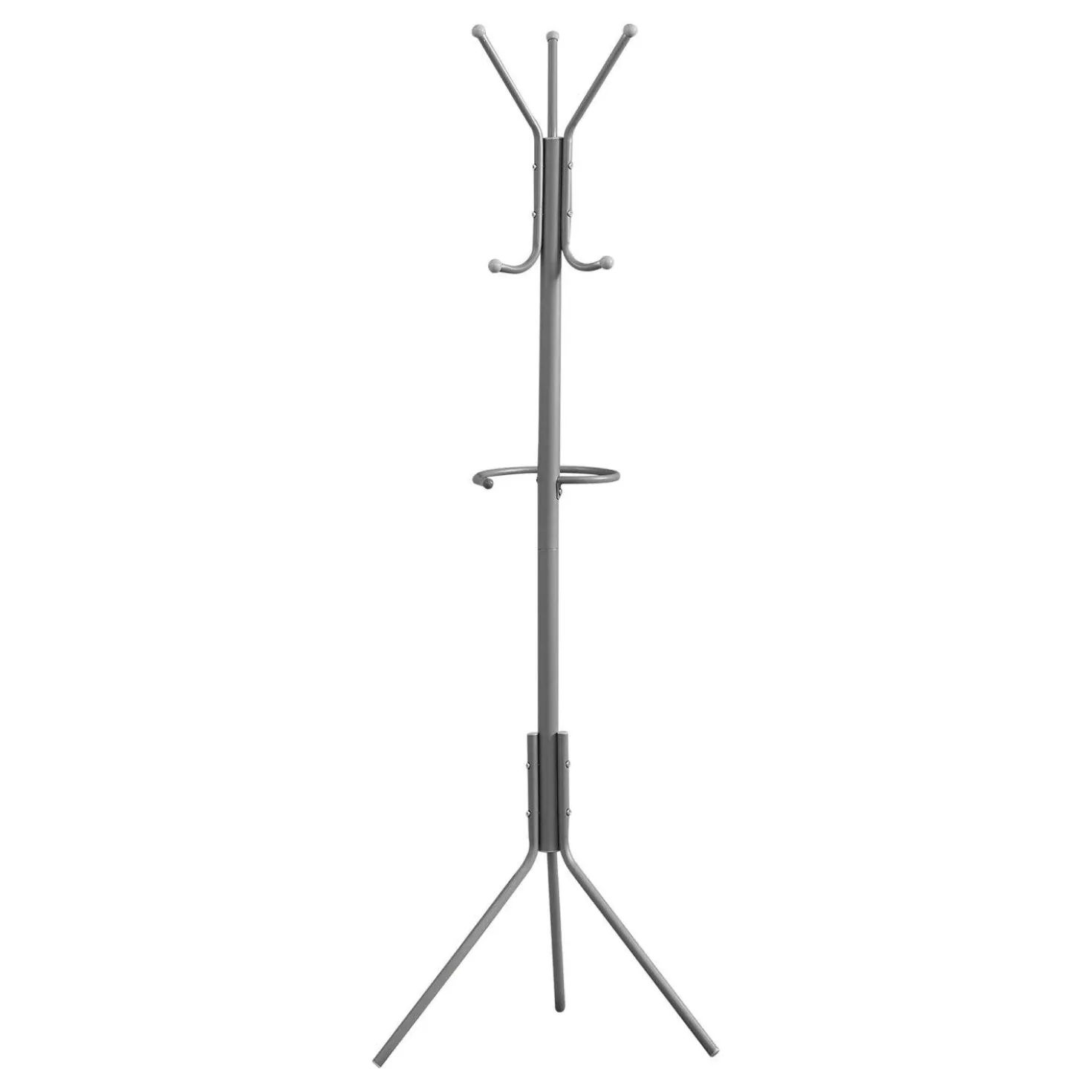Patère - 68"H, métal argent