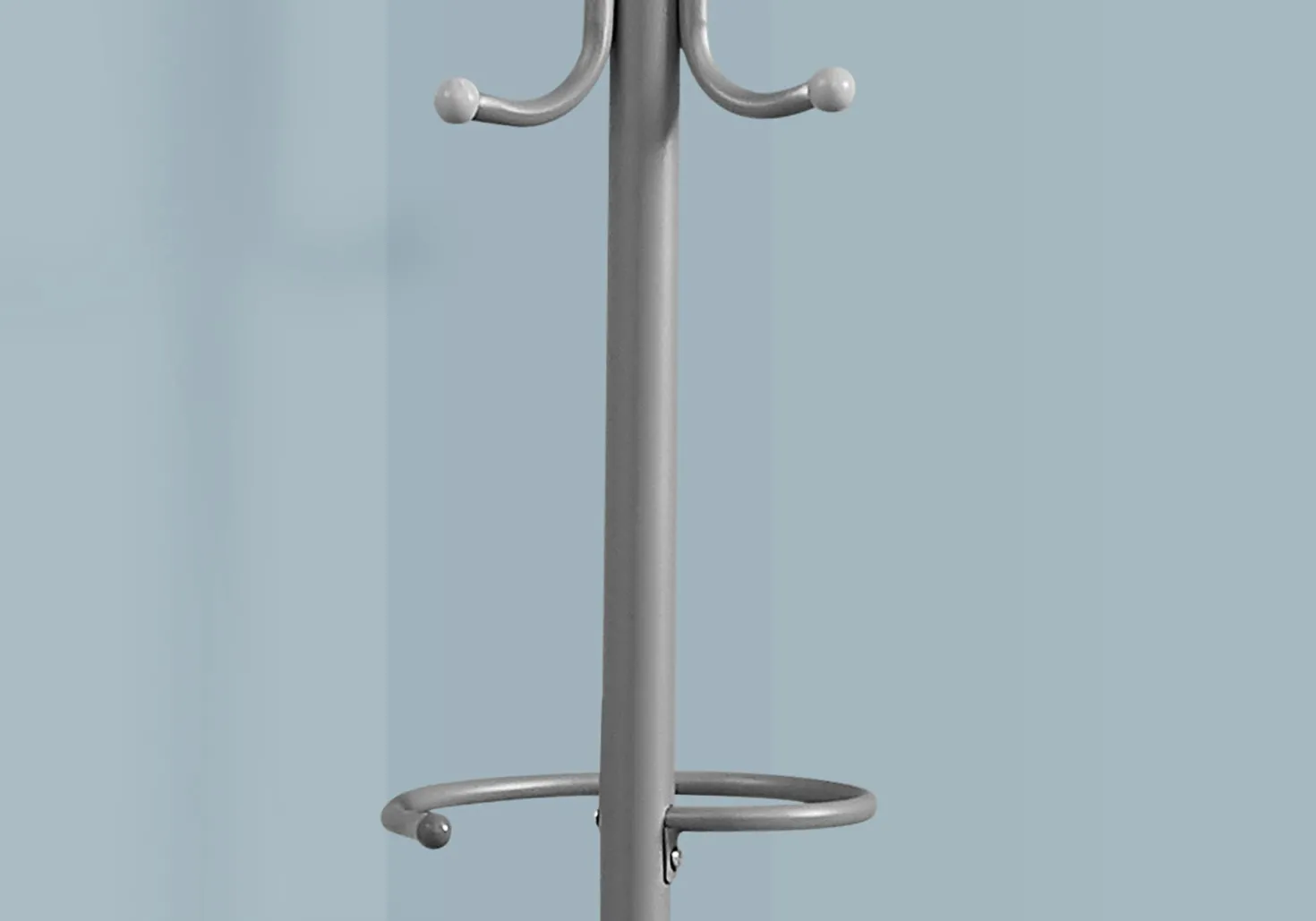 Patère - 68"H, métal argent