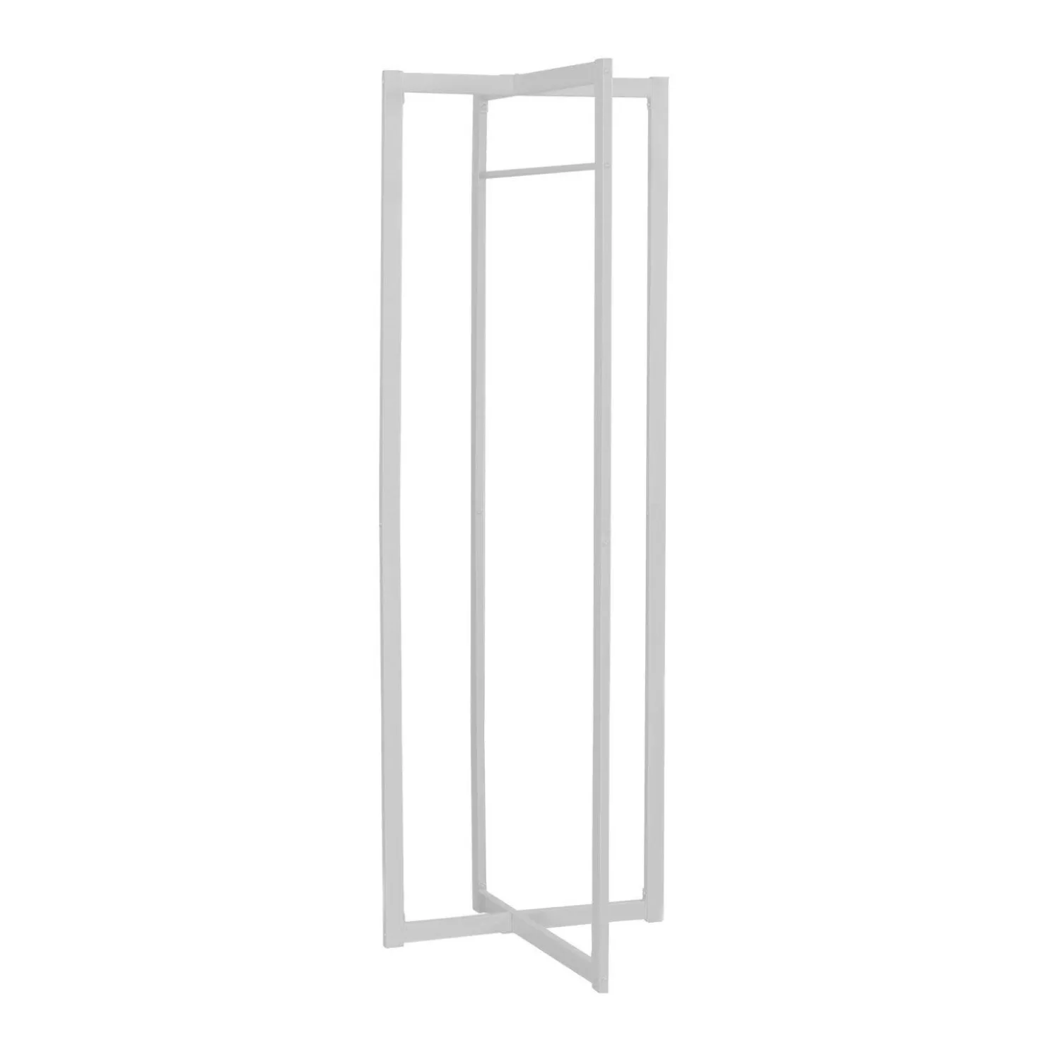 Patère - 72"H, métal blanc