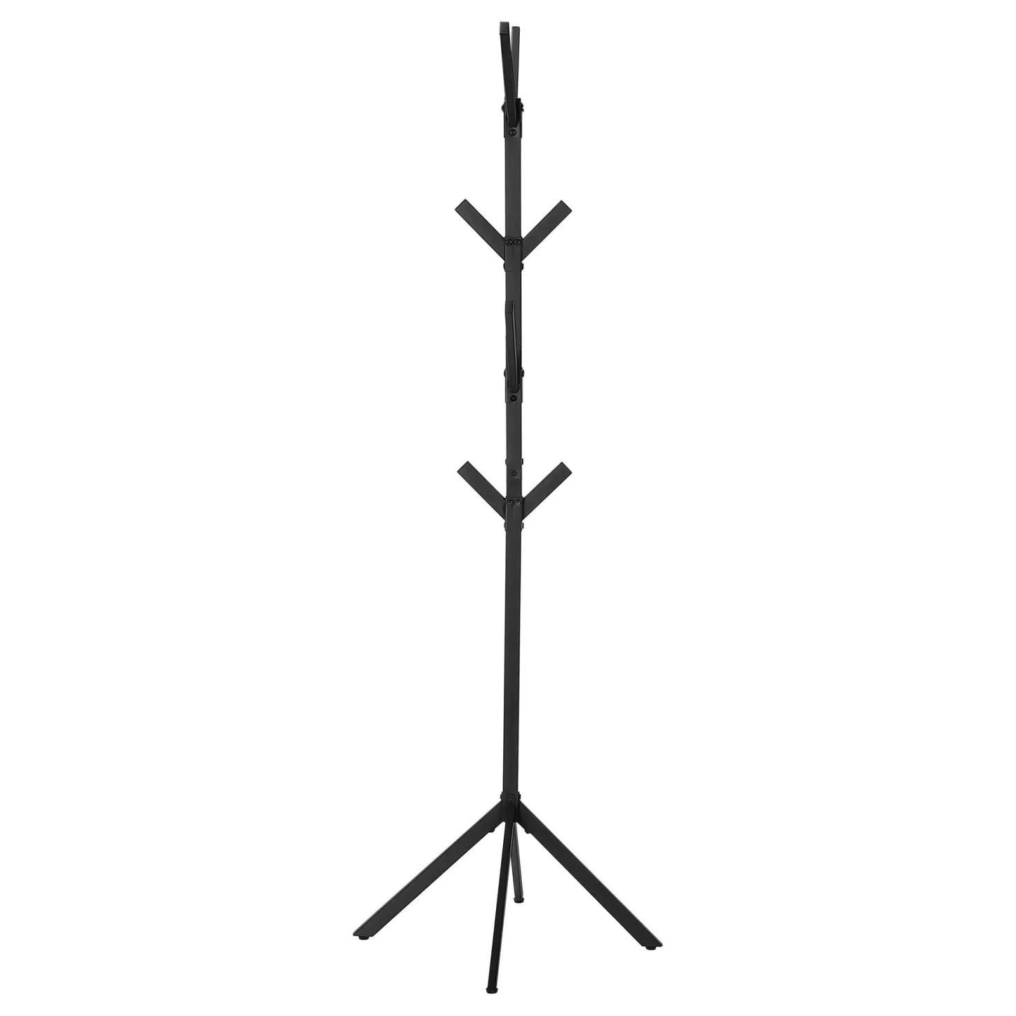 Patère sur pied - 70"H, métal noir