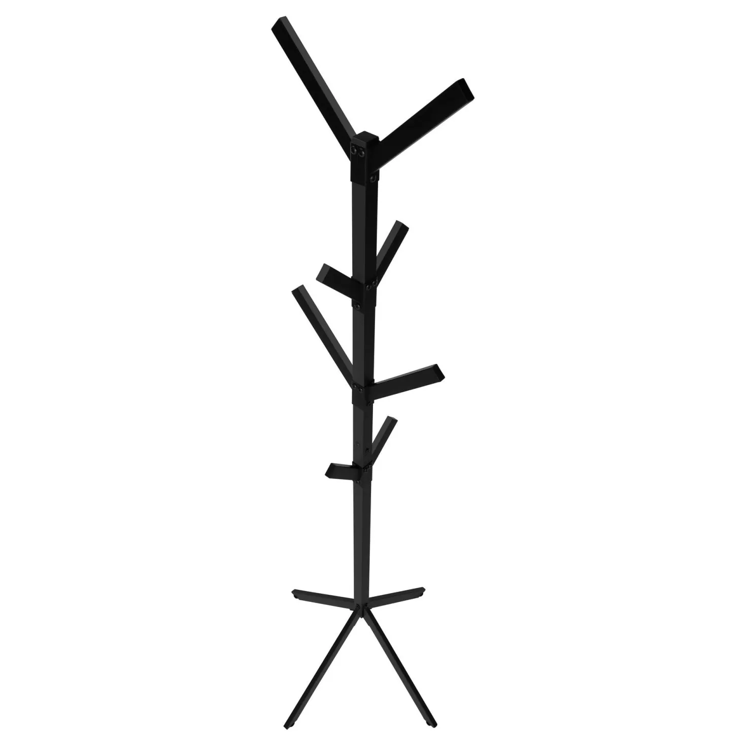 Patère sur pied - 70"H, métal noir