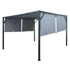 Pergola en acier 10' x 10' - gris