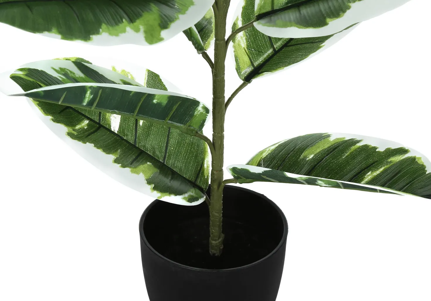 Plante artificielle - 27"H, caoutchouc intérieur pot 5"