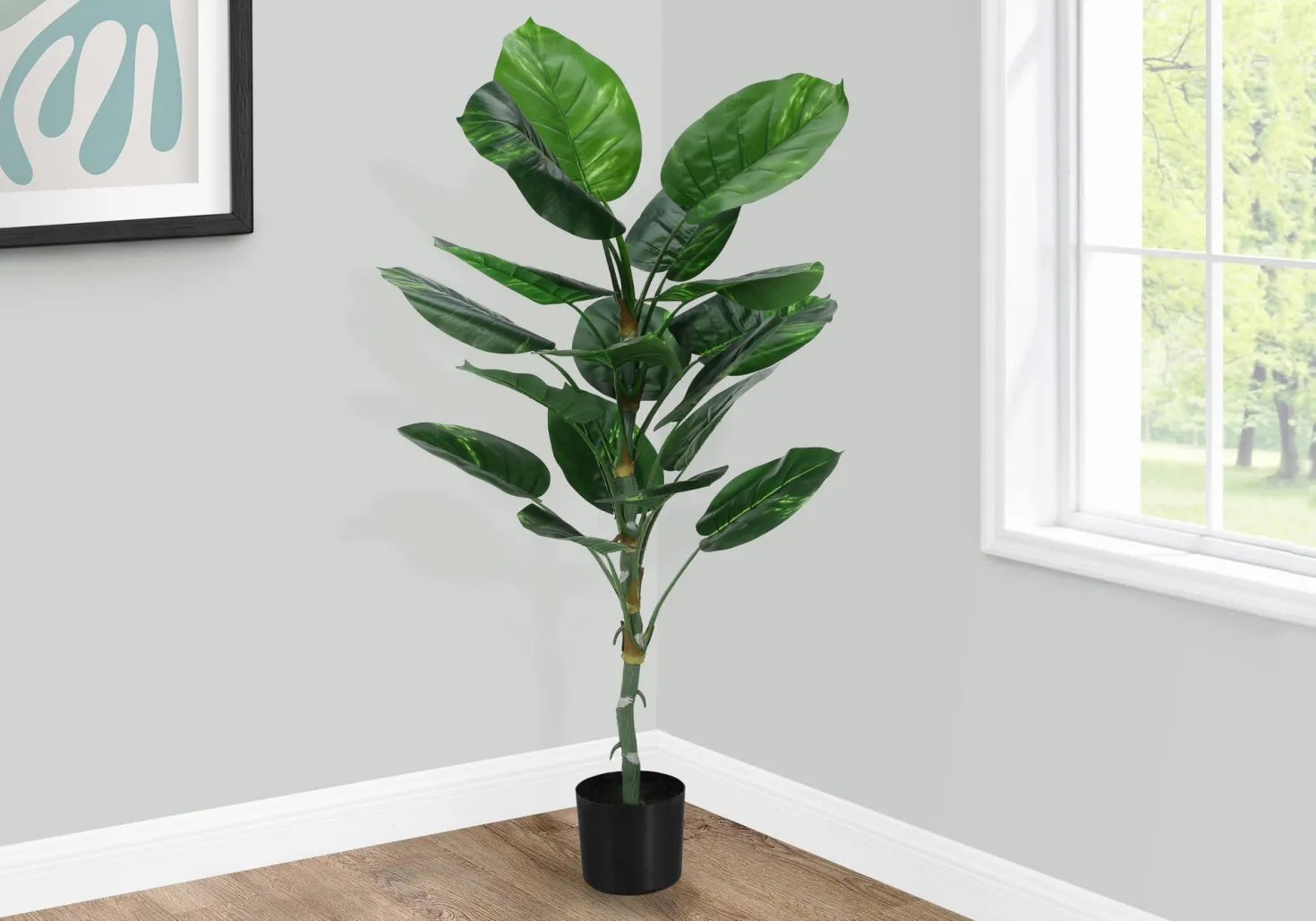 Plante artificielle - 54"H/dieffenbachia intérieur/pot 6"