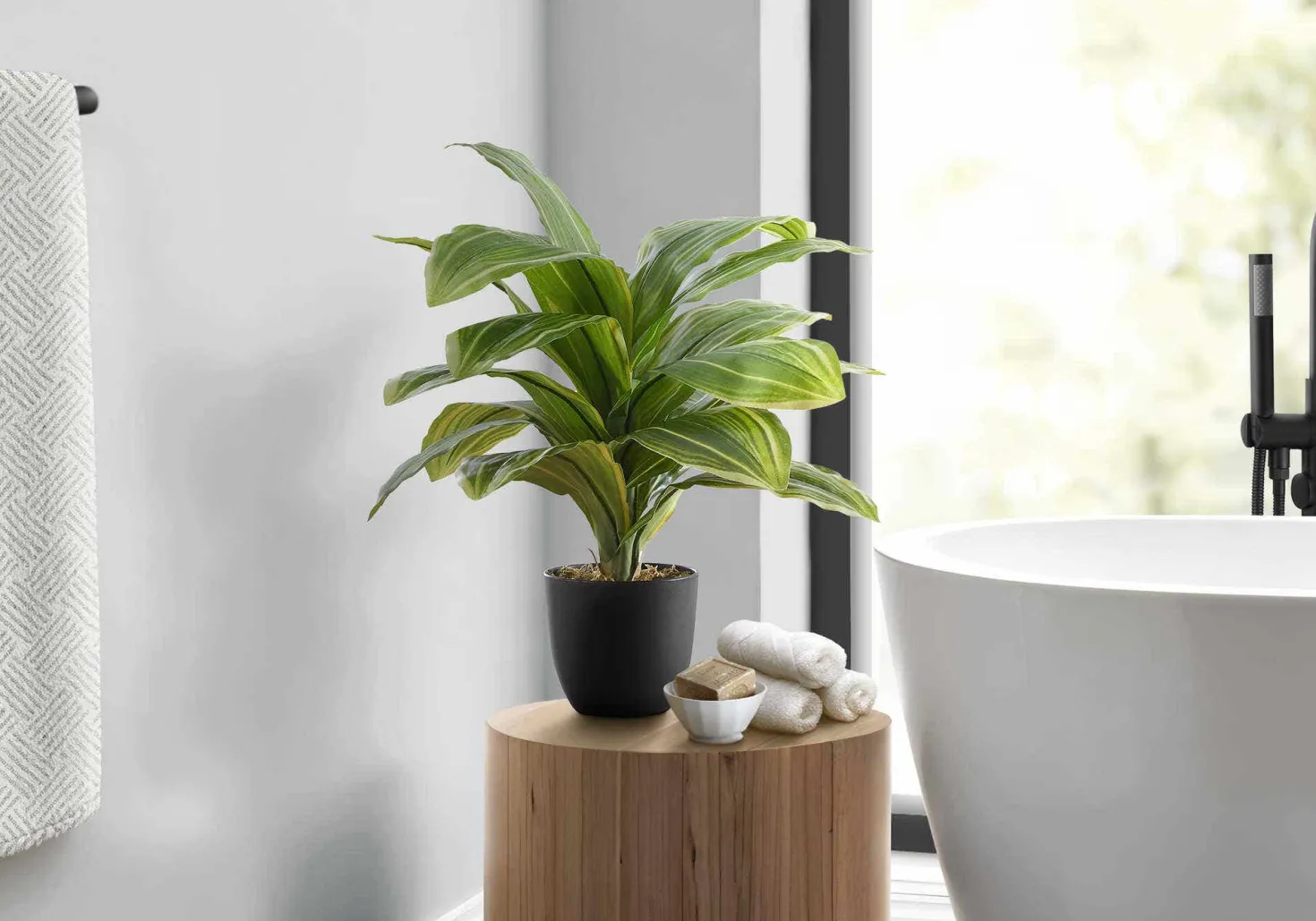 Plante artificielle - 17"H, dracaena intérieur pot 4"