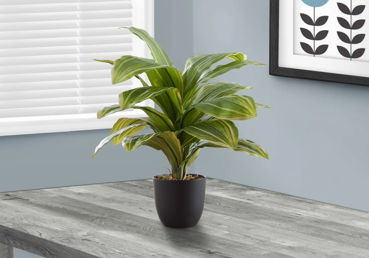 Plante artificielle - 17"H, dracaena intérieur pot 4"