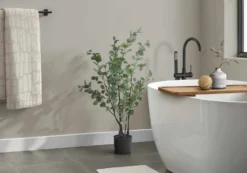 Plante artificielle - 35"H, eucalyptus intérieur pot 5"