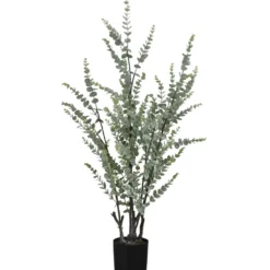 Plante artificielle - 44"H, eucalyptus intérieur pot 5"