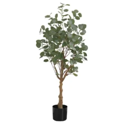 Plante artificielle - 46"H, eucalyptus intérieur pot 5"