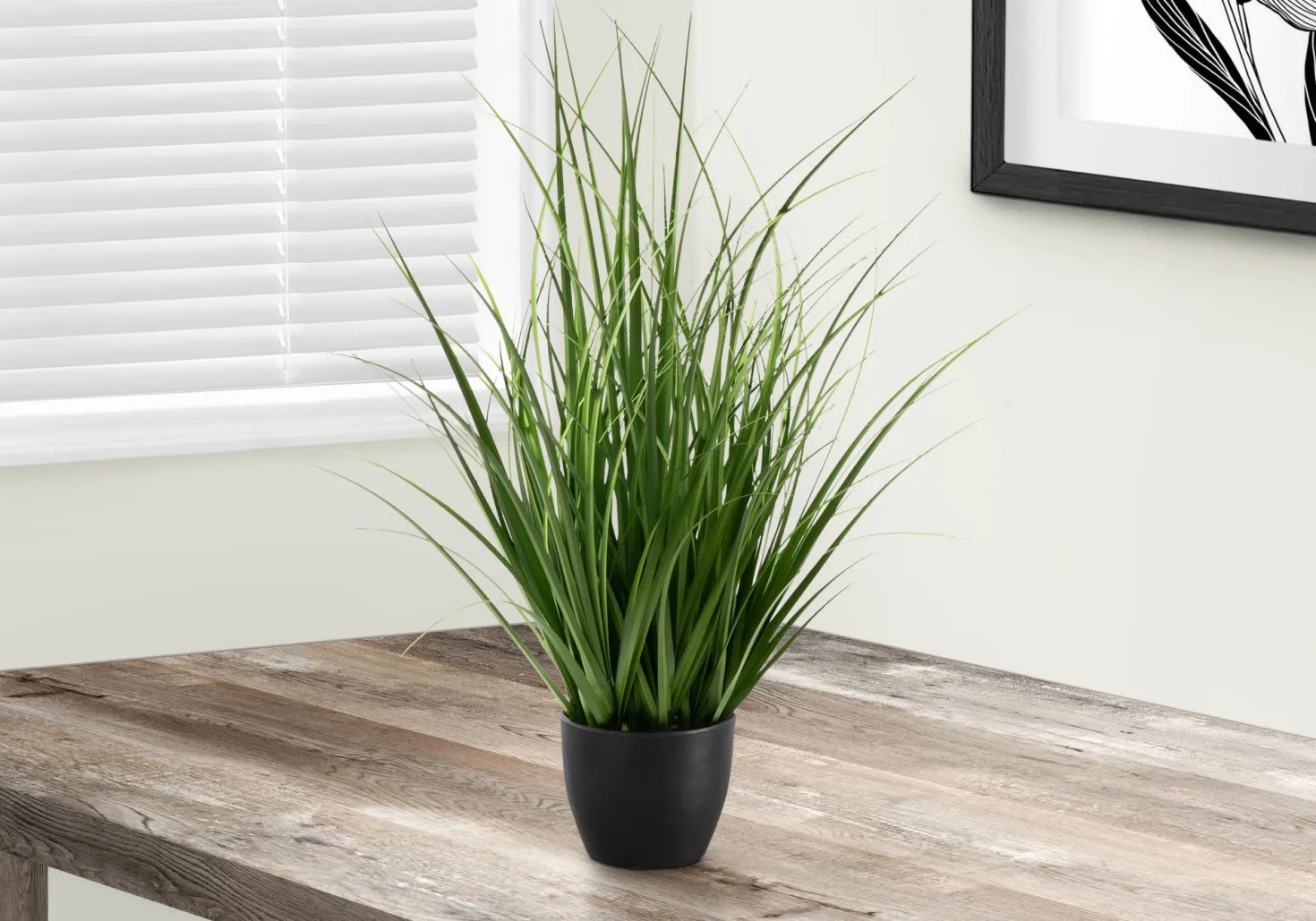 Plante artificielle - 23"H, gazon intérieur pot 4"