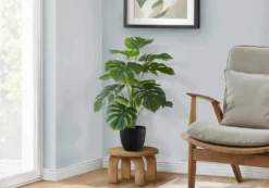 Plante artificielle - 24"H, monstera intérieur pot 5"
