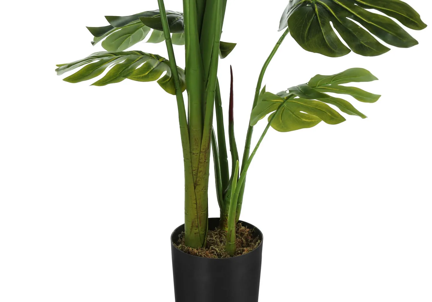 Plante artificielle - 55"H, monstera intérieur pot 6"