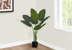Plante artificielle - 44"H, oiseau de paradis pot 5"