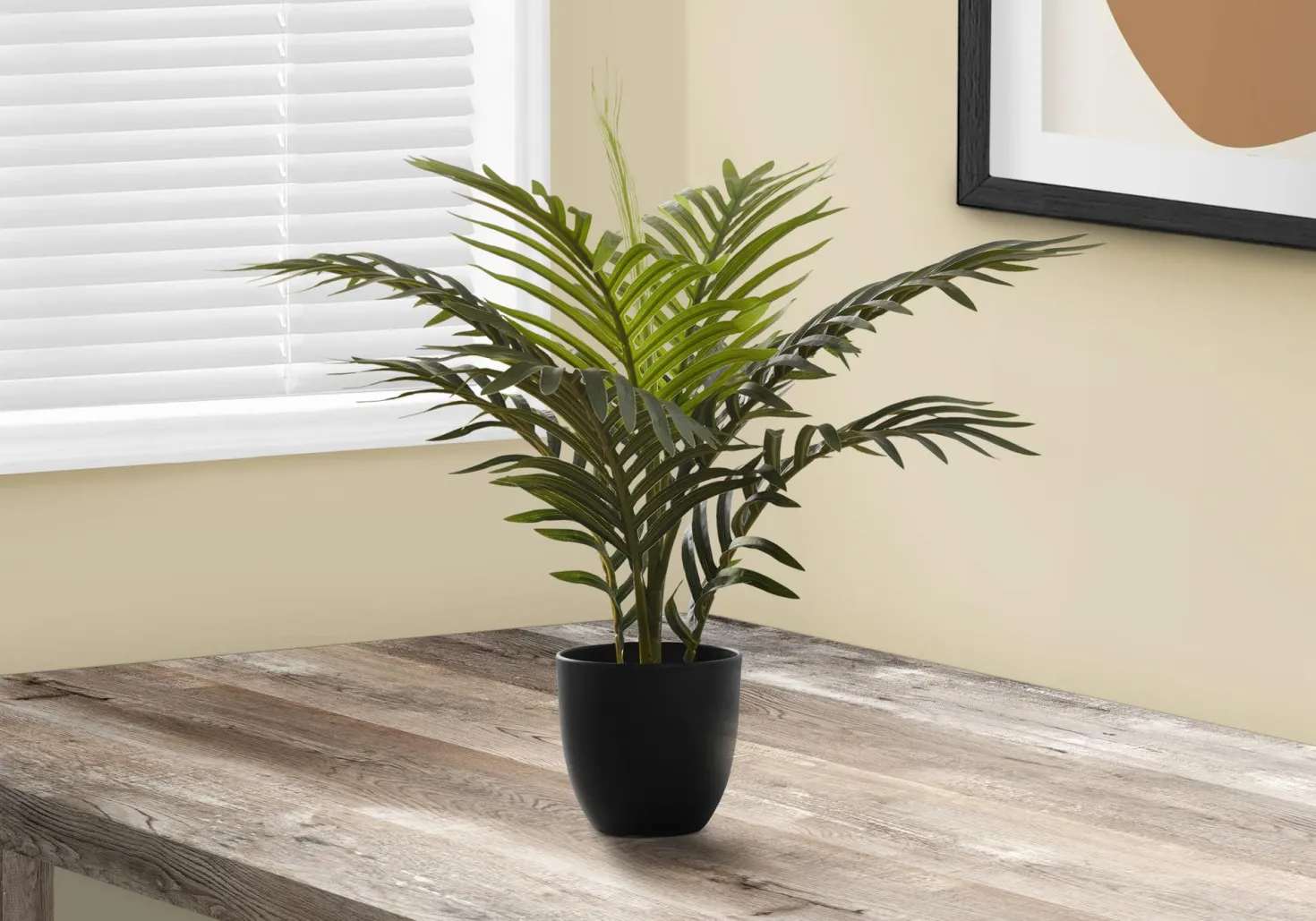 Plante artificielle - 20"H, palmier intérieur pot 5"