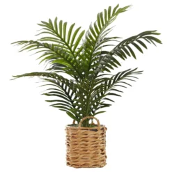 Plante artificielle - 24"H/palmier intérieur/pot tisse 8"