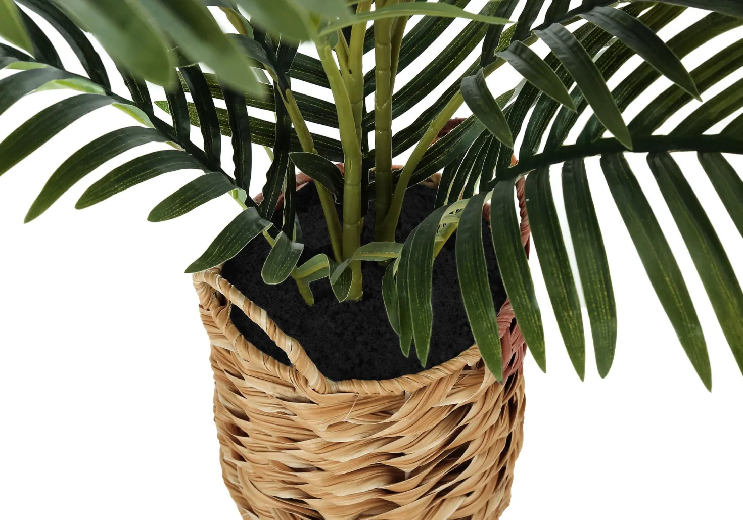 Plante artificielle - 24"H/palmier intérieur/pot tisse 8"