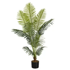 Plante artificielle - 57"H, palmier intérieur pot 5"