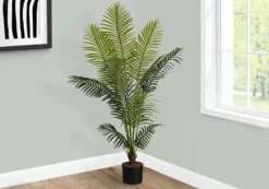 Plante artificielle - 57"H, palmier intérieur pot 5"