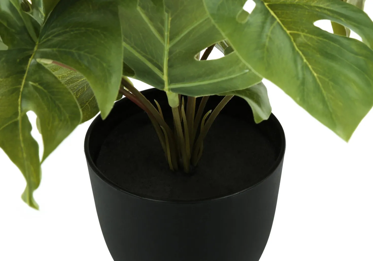 Plante artificielle - 2mcx/ 13"H monstera/calathea pot 4"