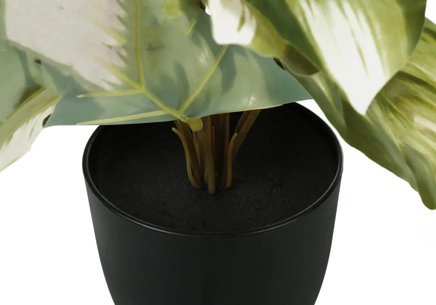 Plante artificielle - 2mcx/ 13"H monstera/calathea pot 4"