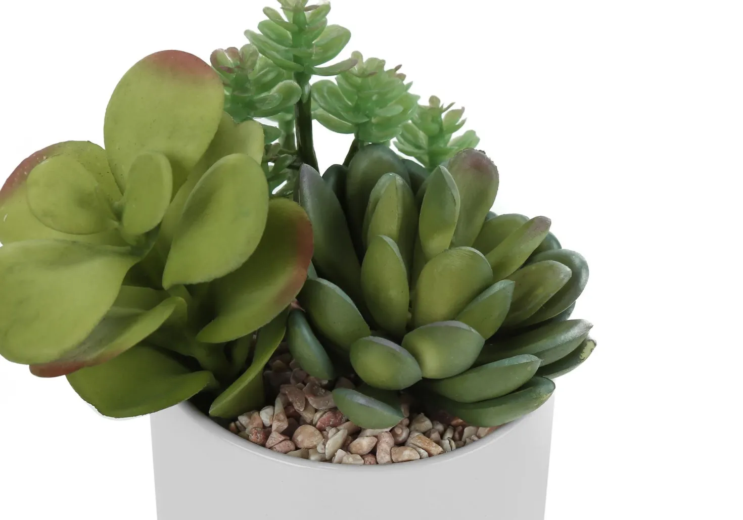 Plante artificielle - 2mcx/7"H succulent pot ceramique 3"
