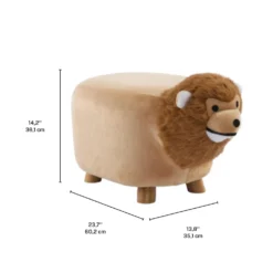 Pouf en forme de lion