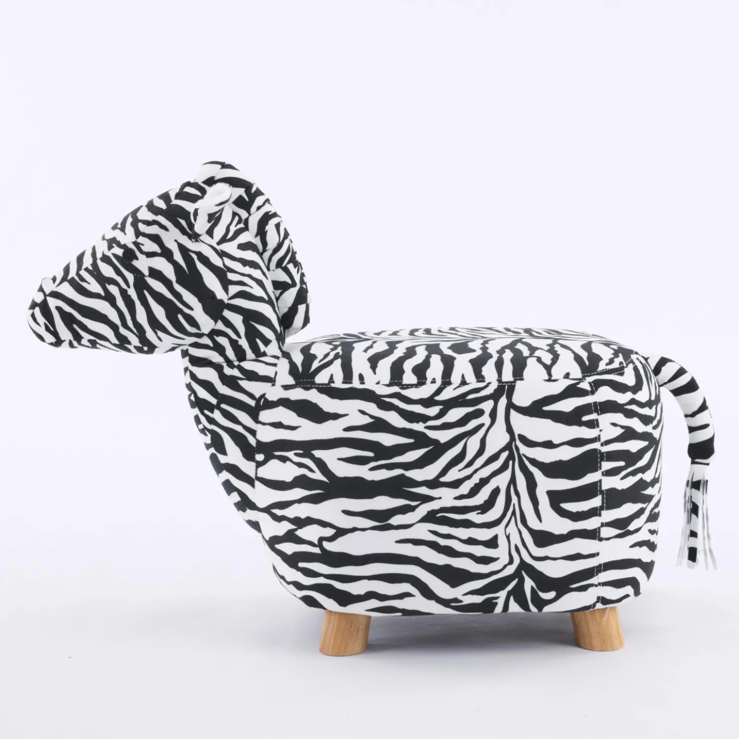 Pouf en forme de zèbre