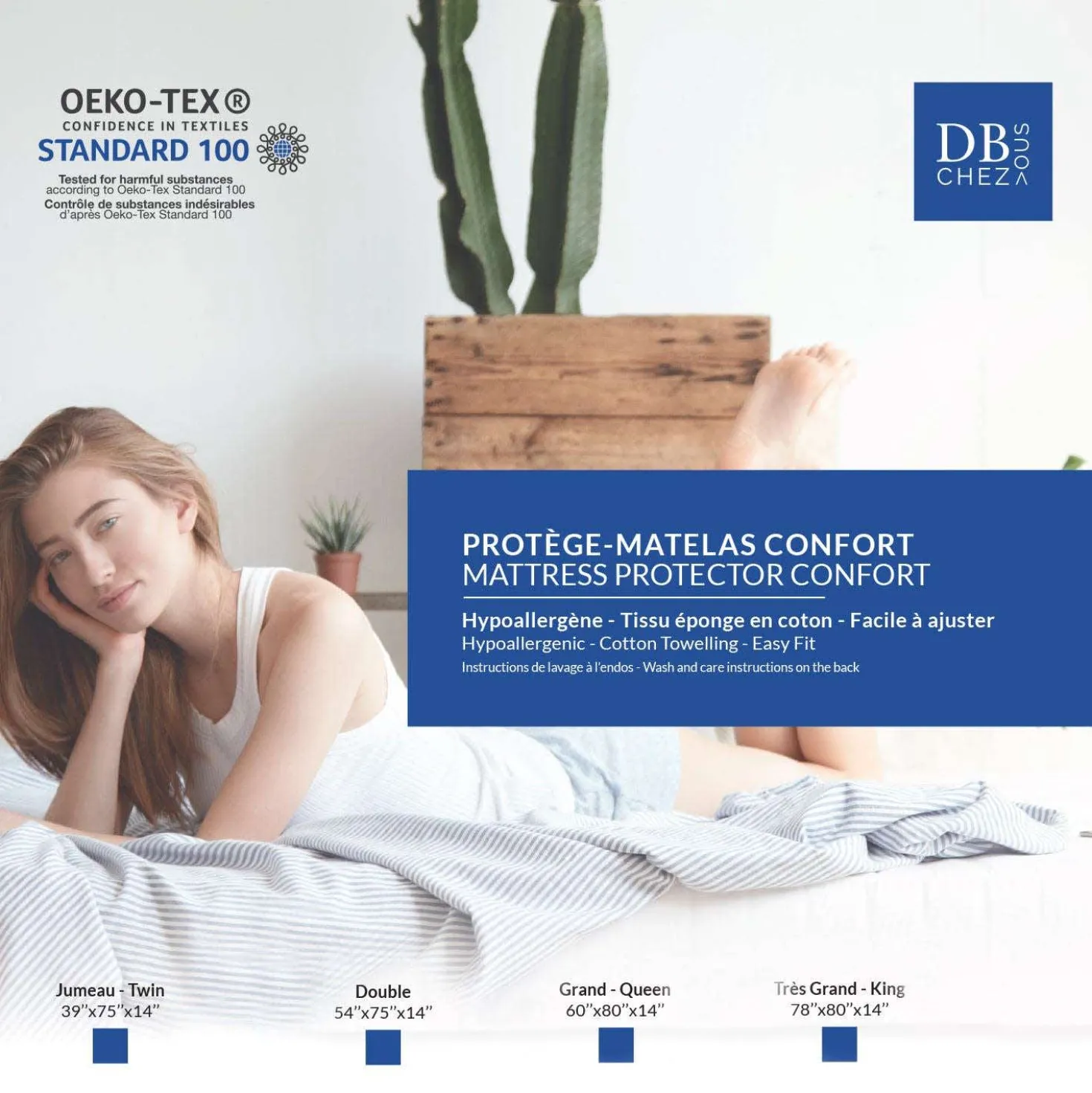 Protège-matelas hypoallergène king