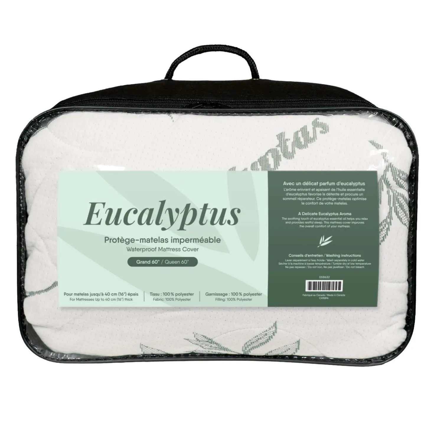 Protège-matelas imperméable format queen - 60"