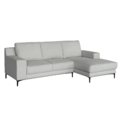 Sectionnel avec chaise longue à droite - beige