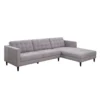 Sectionnel avec chaise longue à droite - gris