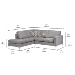 Sectionnel avec chaise longue à gauche