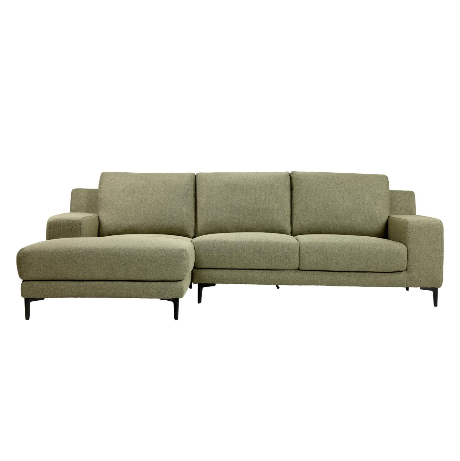 Sectionnel avec chaise longue à gauche - vert