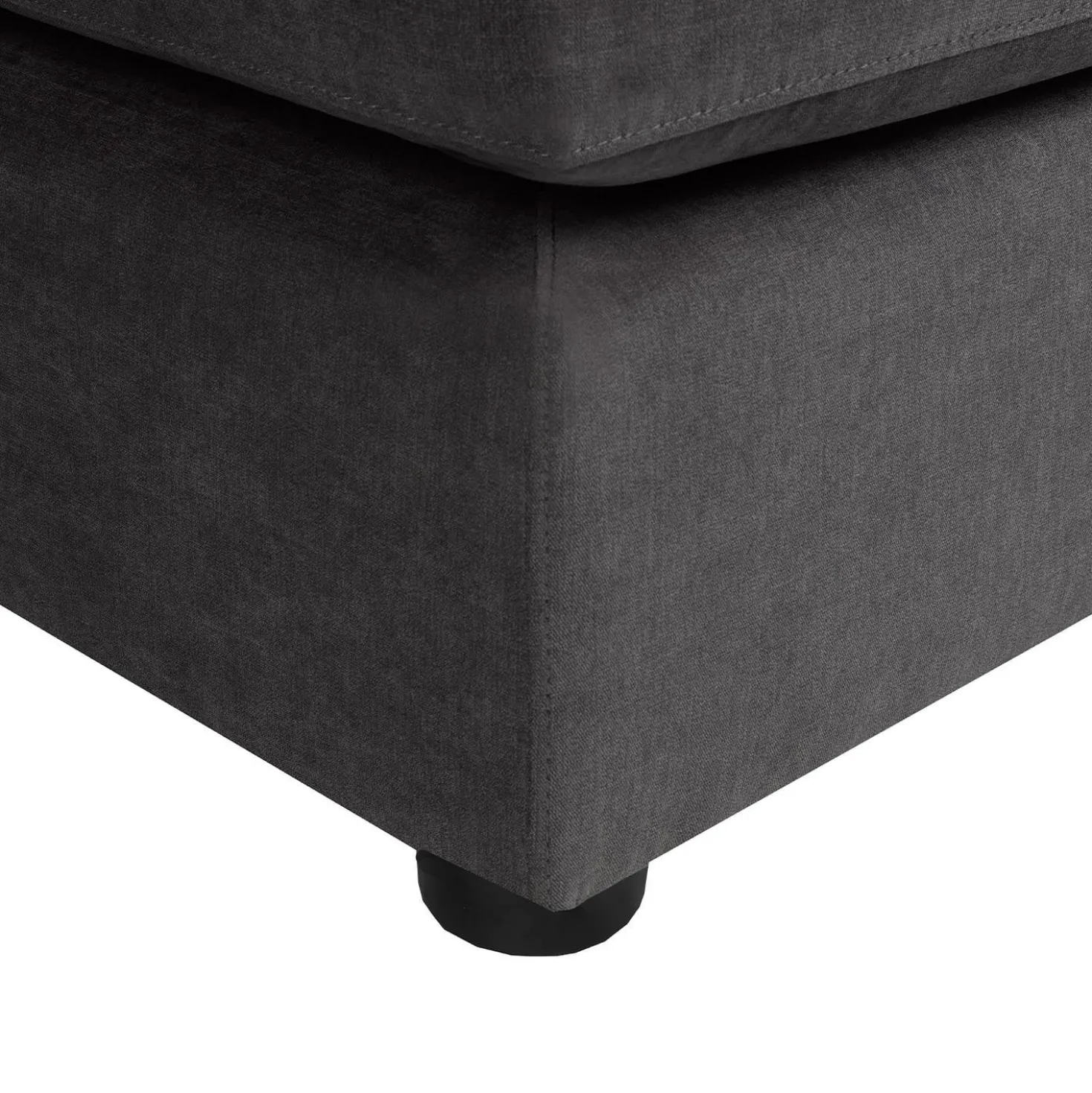 Sectionnel avec chaise longue réversible - gris