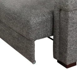 Sectionnel convertible électrique à sièges coulissants et chaise longue avec rangement