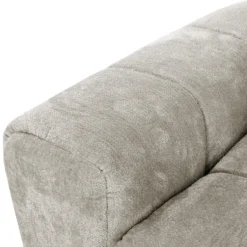 Sectionnel de style guimauve avec chaise longue à droite - gris