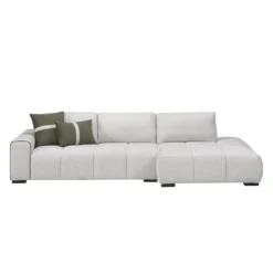 Sectionnel de style guimauve avec chaise longue à droite
