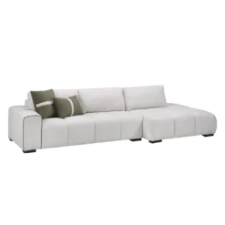 Sectionnel de style guimauve avec chaise longue à droite