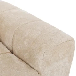 Sectionnel de style guimauve avec chaise longue à gauche - crème