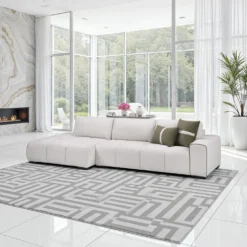 Sectionnel de style guimauve avec chaise longue à gauche