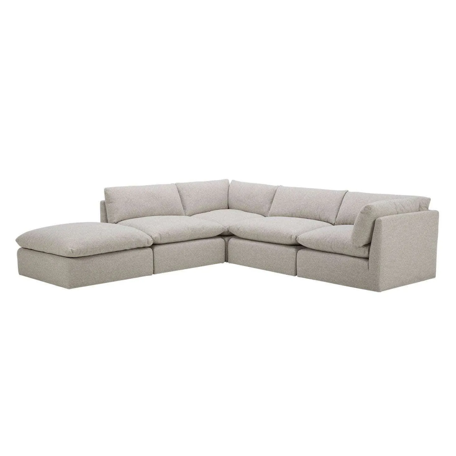 Sectionnel modulaire avec ottoman - 5 mcx