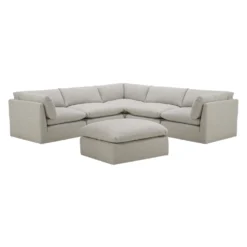 Sectionnel modulaire avec ottoman - 6 mcx