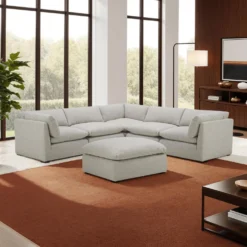 Sectionnel modulaire avec ottoman - 6 mcx