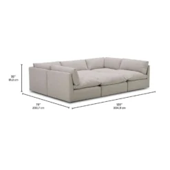 Sectionnel modulaire convertible - 6 mcx