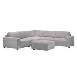 Sectionnel modulaire et ottoman - 6 mcx