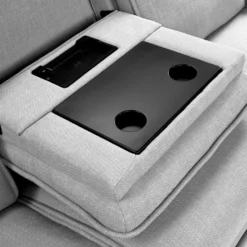 Sectionnel modulaire inclinable électrique, appuis-tête ajustables et siège avec dossier rabattable - 5 mcx
