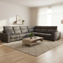 Sectionnel modulaire inclinable électrique avec appuis-tête ajustables - 6 mcx