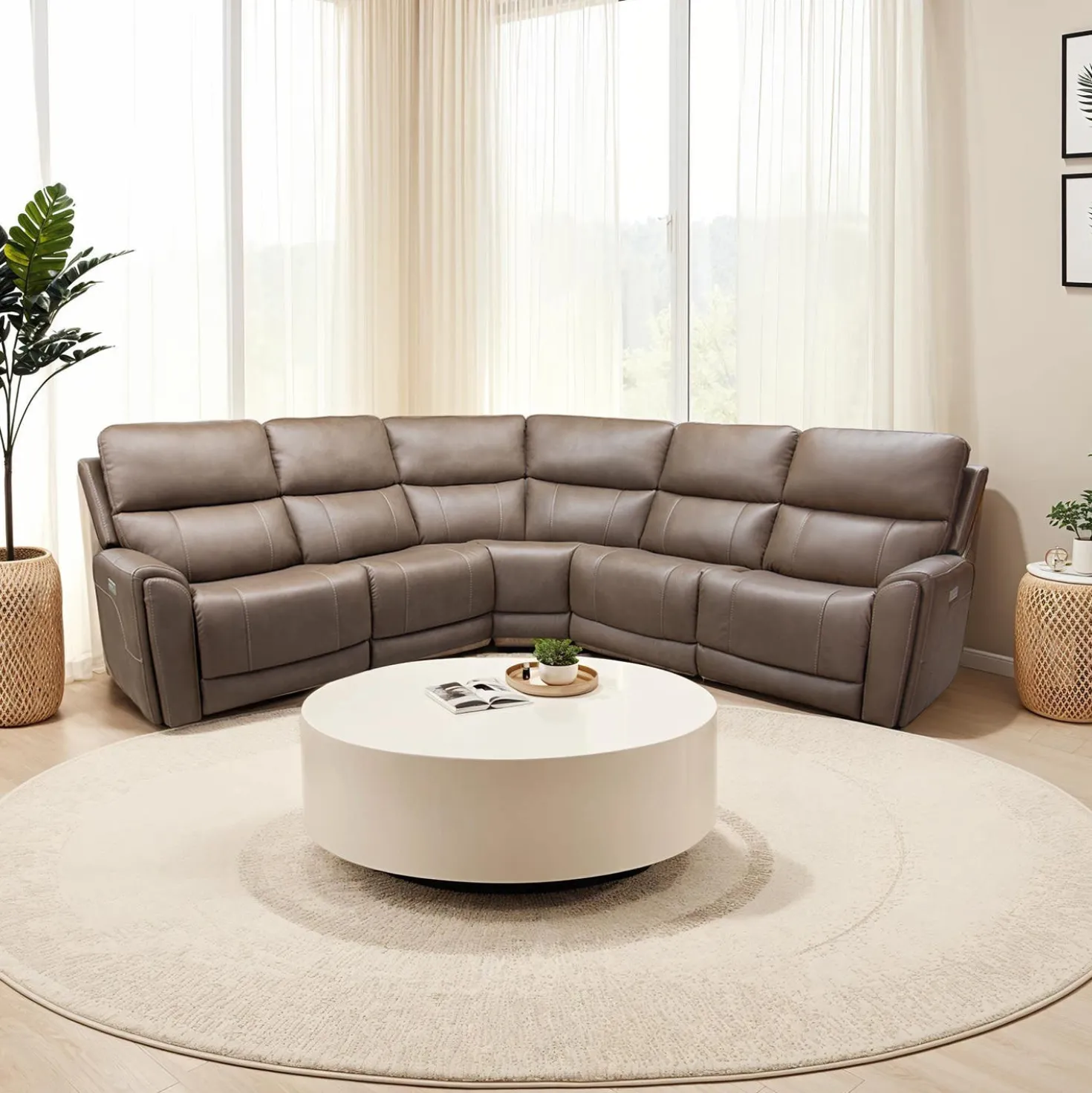 Sectionnel modulaire électrique inclinable - 5 mcx