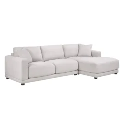 Sectionnel moelleux avec chaise longue à droite